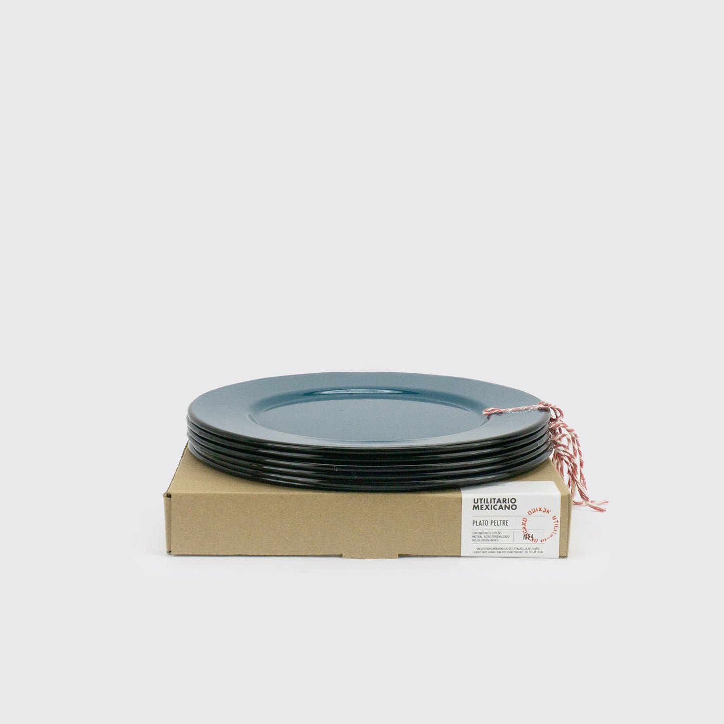 PLATO PELTRE AZUL PRUSIA
