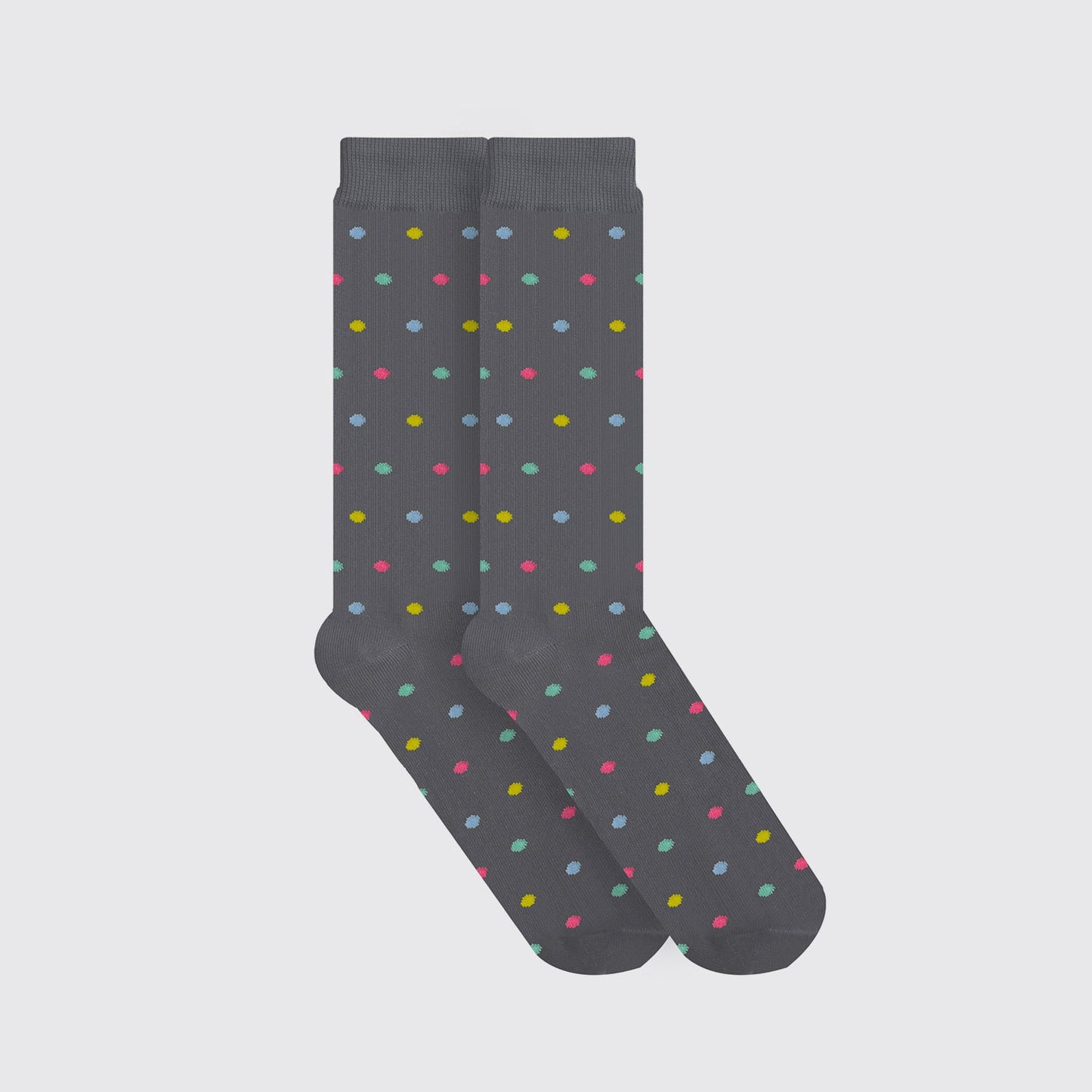 SOCKS / GRAY POLKA
