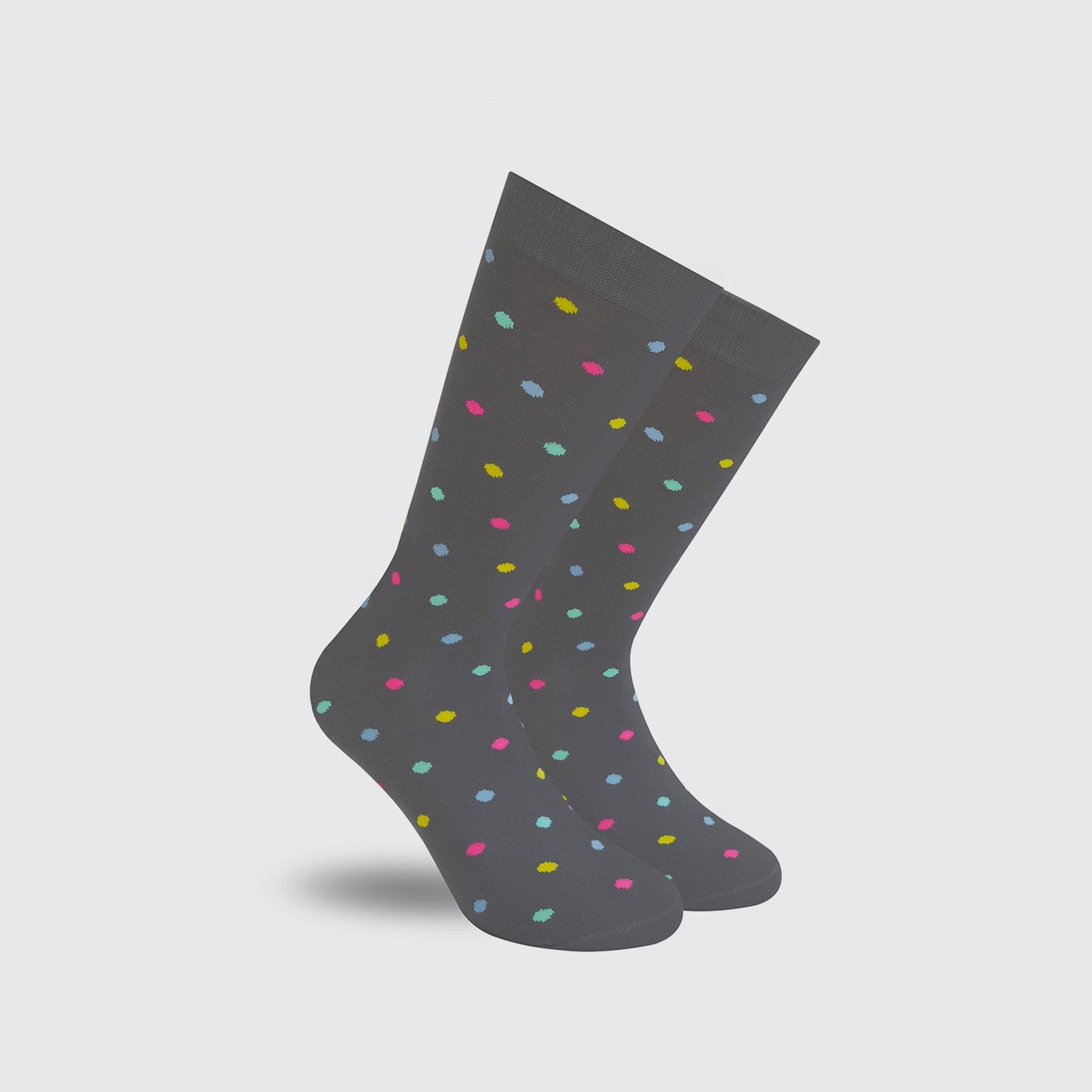 SOCKS / GRAY POLKA