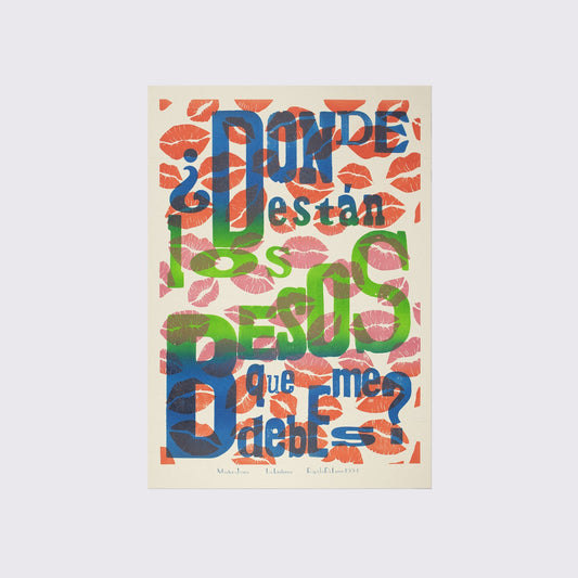 POSTER / DONDE ESTÁN LOS BESOS QUE ME DEBES
