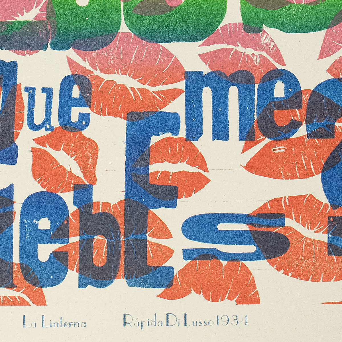 POSTER / DONDE ESTÁN LOS BESOS QUE ME DEBES