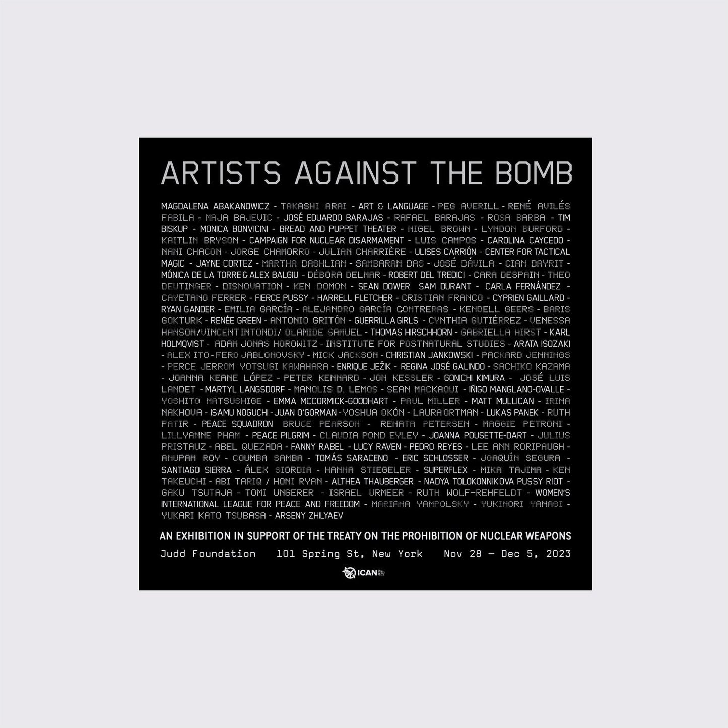 BOOK / ARTIST AGAINST THE BOMB