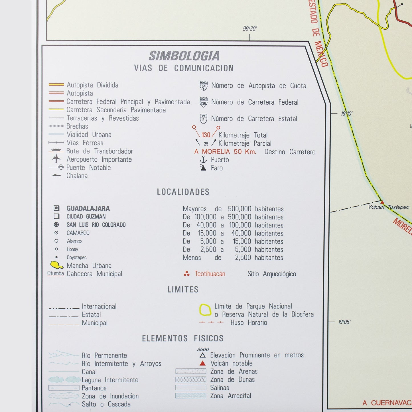 MEXICO CITY WALL MAP