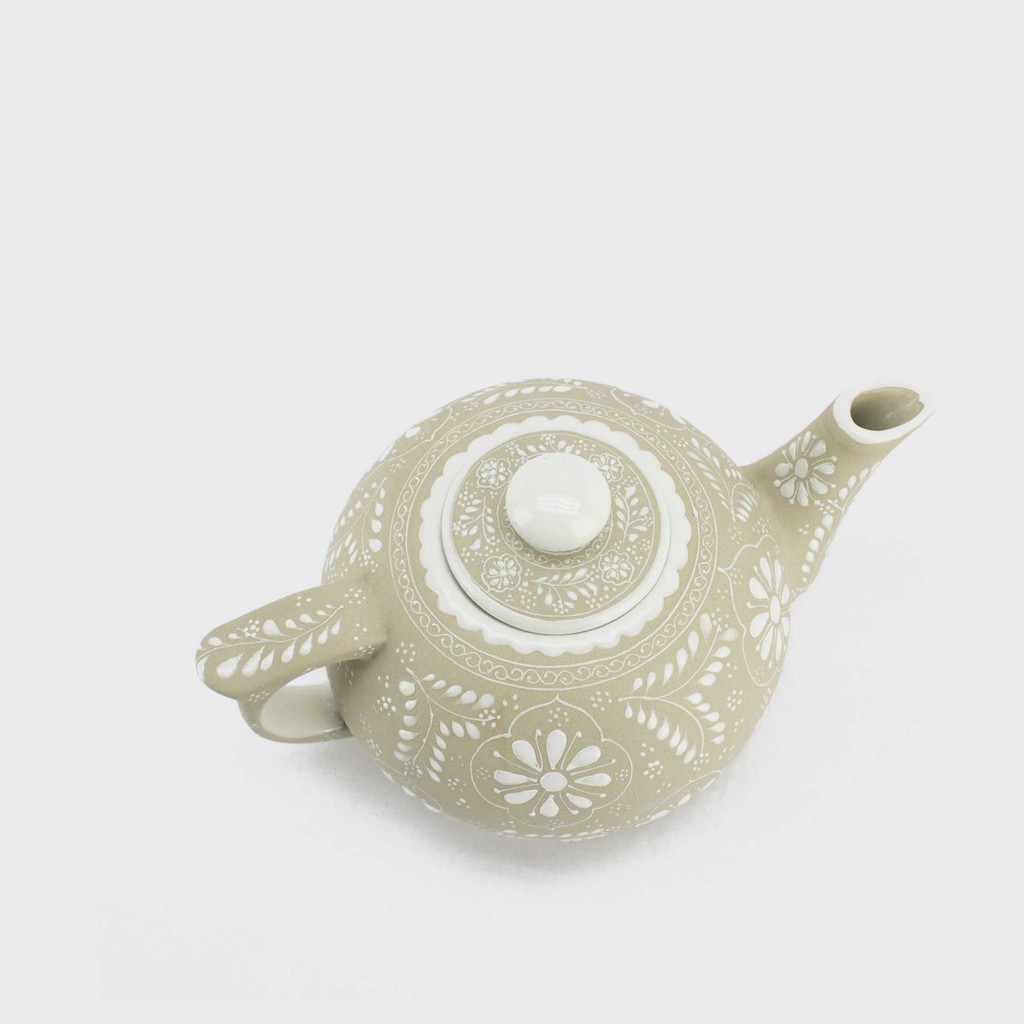 LIMESTONE TEAPOT