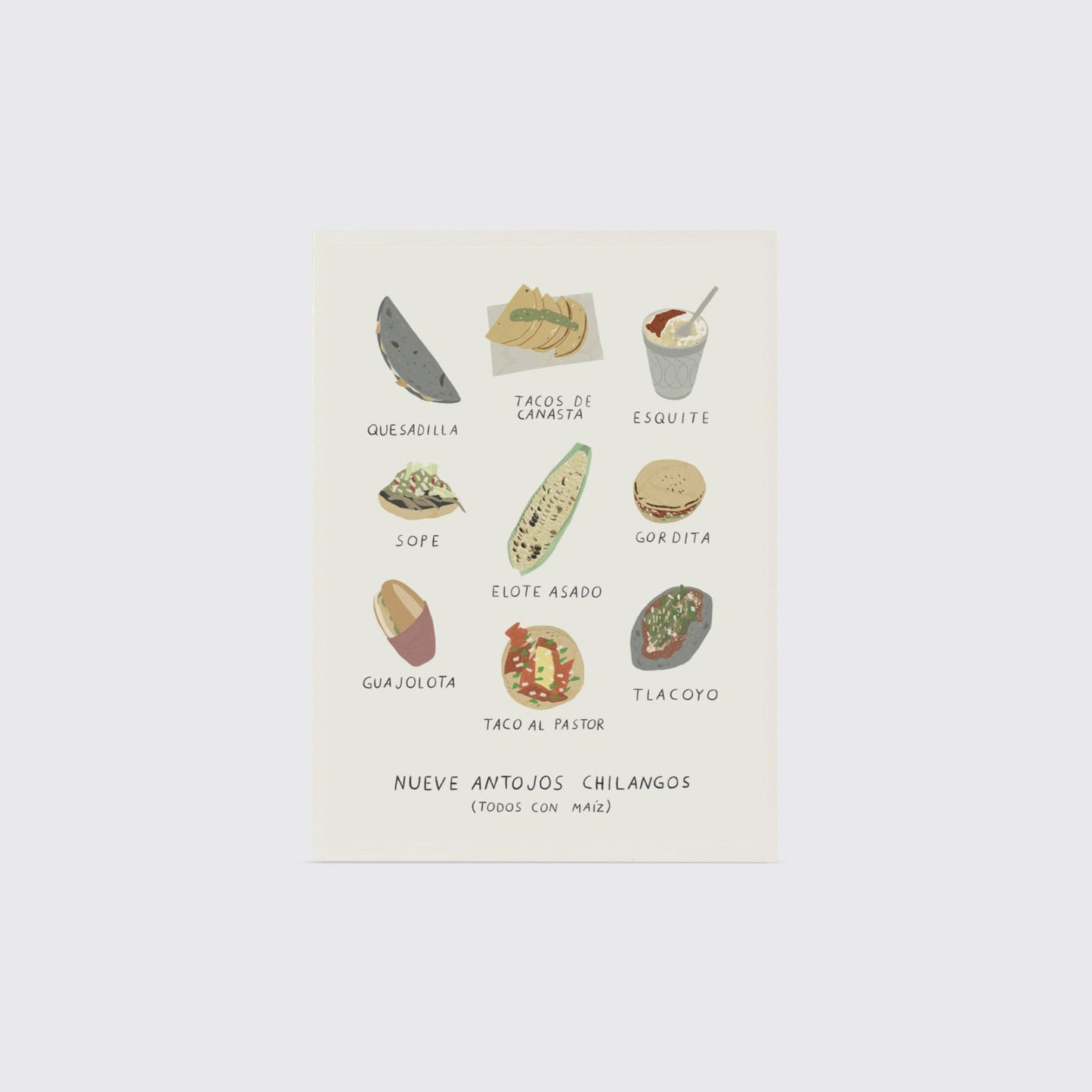 STREET FOOD POSTCARD