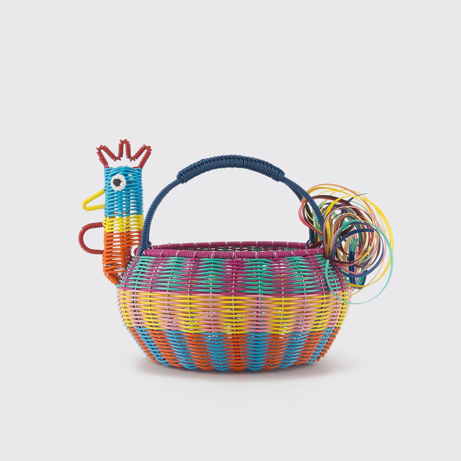 QIIBURR Egg Basket for Gathering Fresh Eggs Colorful Design Eggs