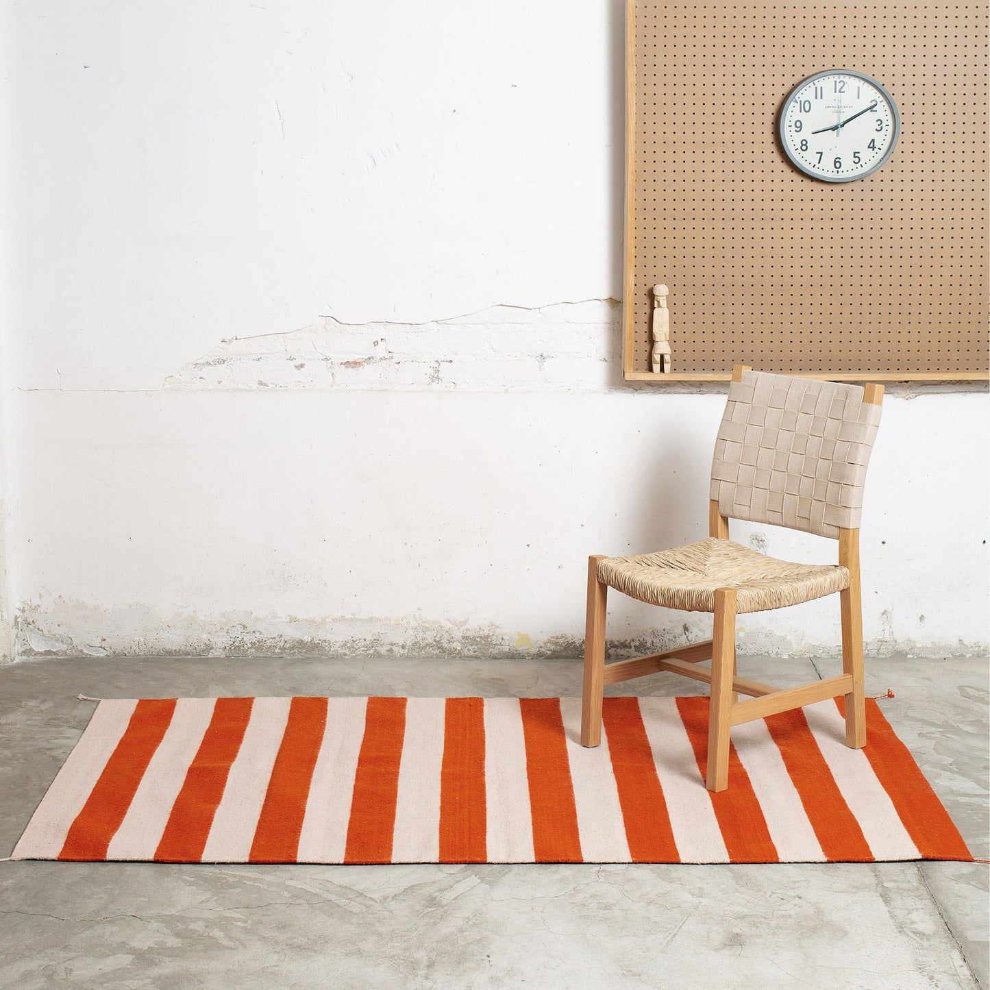 ORANGE STRIPED RUG