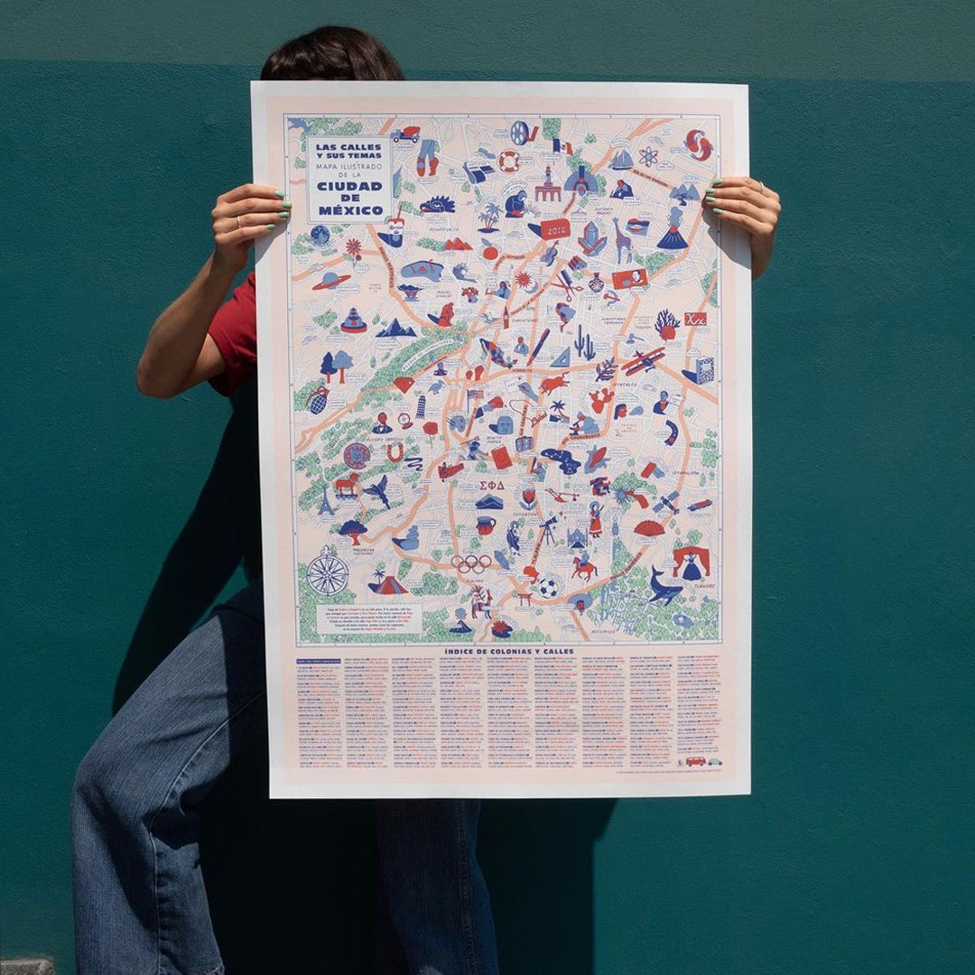 MEXICO CITY ILLUSTRATED MAP