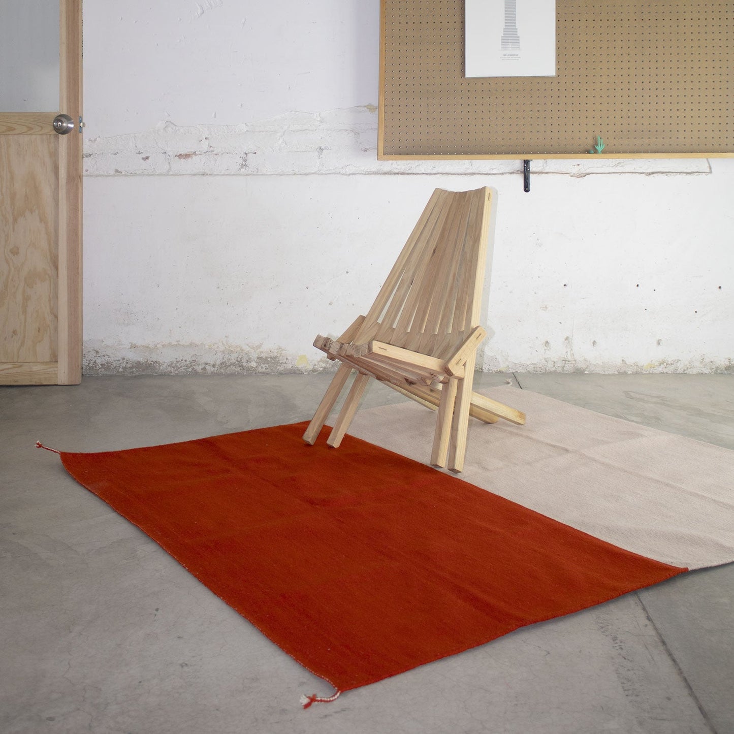PURE WOOL RUG. I