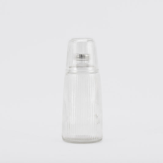 BOTTLE WITH GLASS