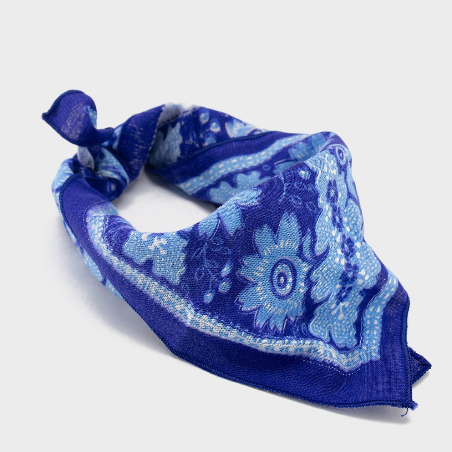 FLOWER BANDANA/ BLUE