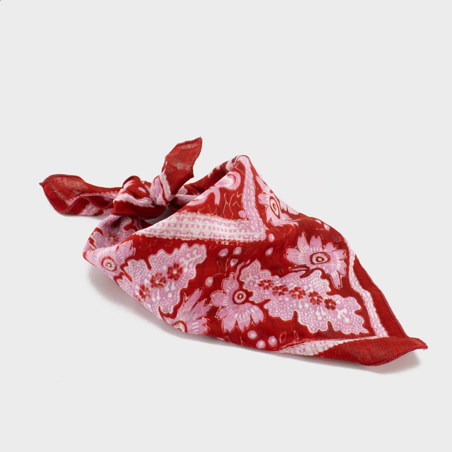 FLOWER BANDANA/ RED