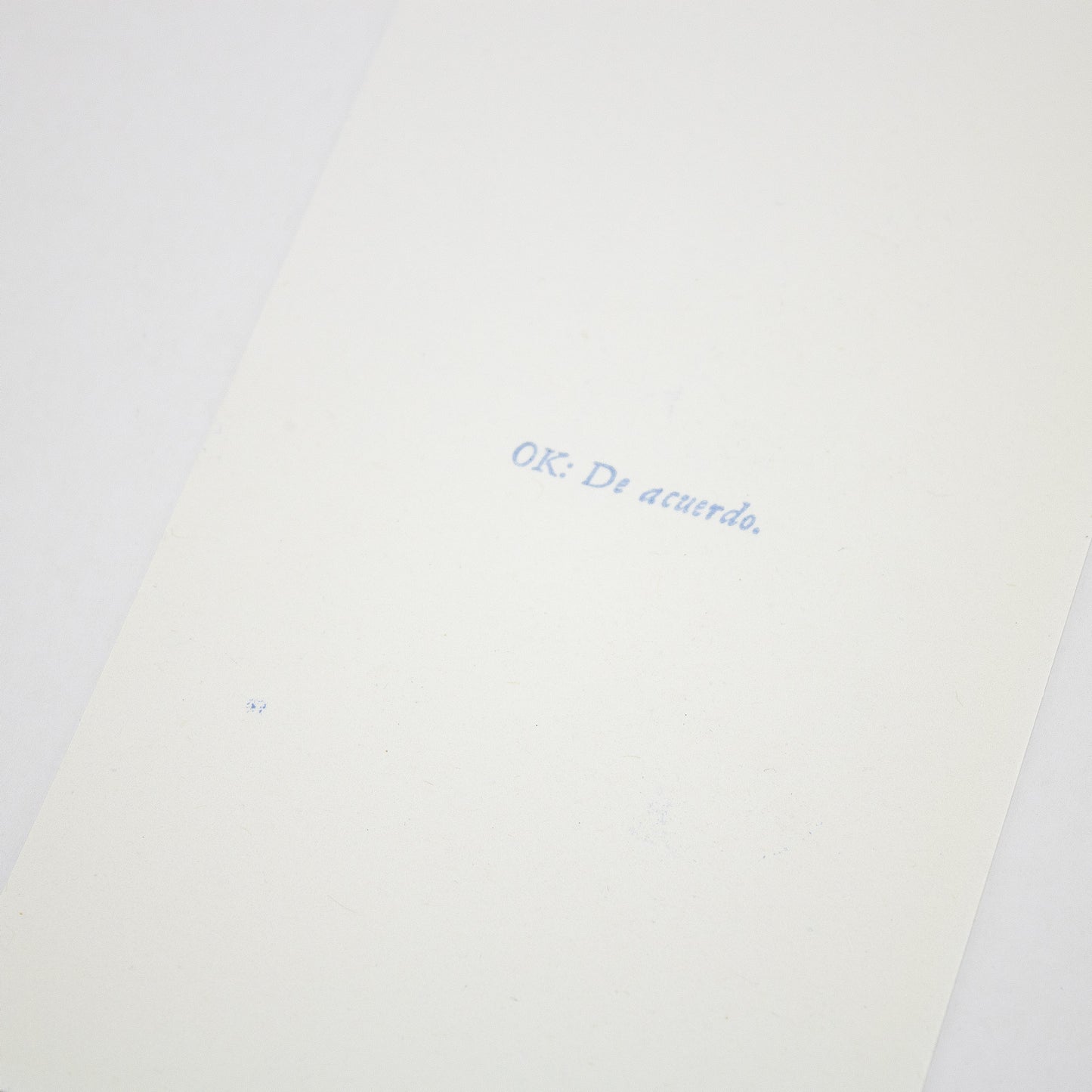 POSTCARD / SI, NO, OK