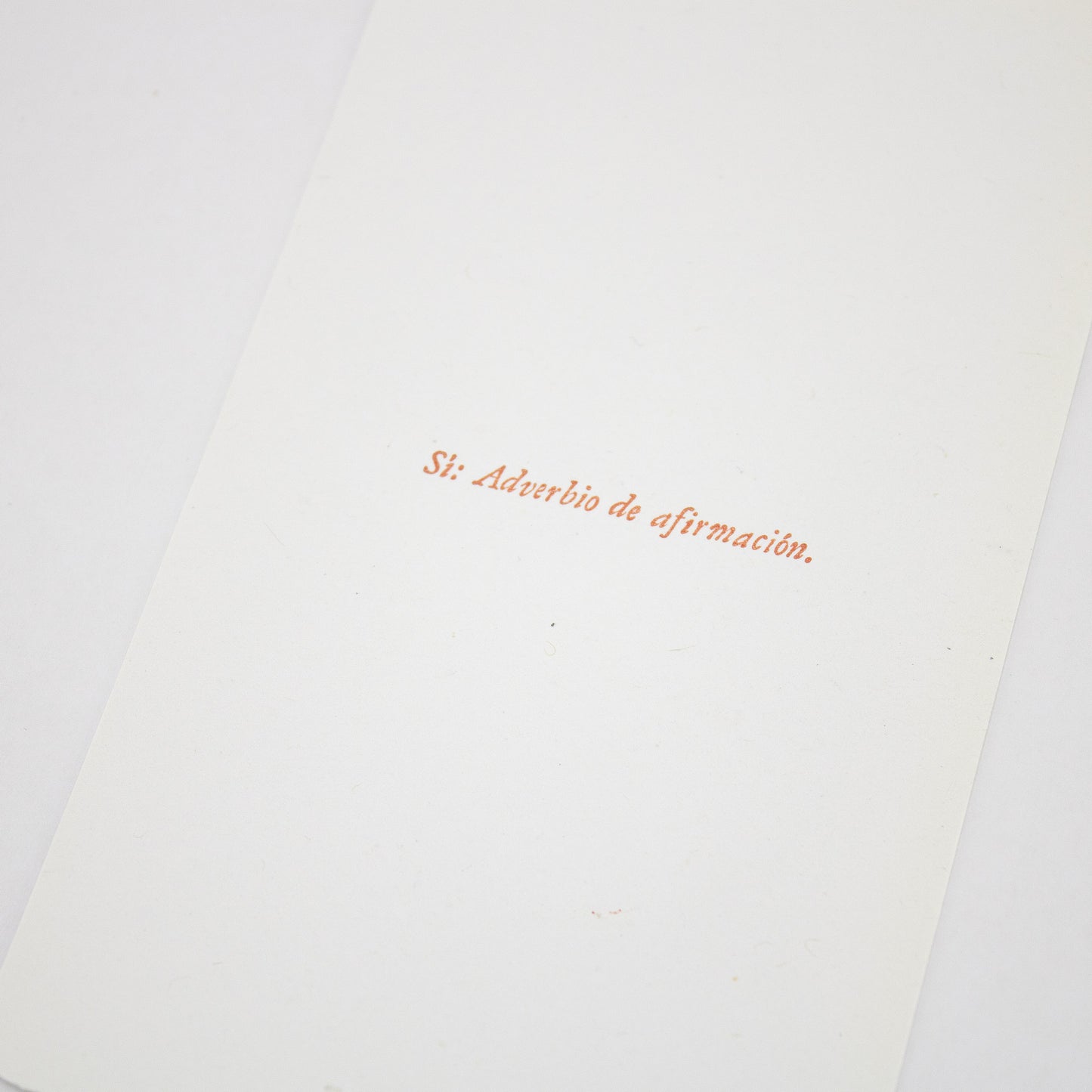 POSTCARD / SI, NO, OK
