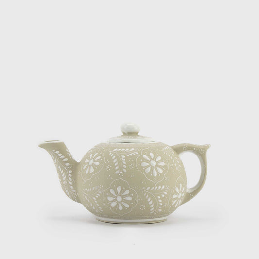 LIMESTONE TEAPOT