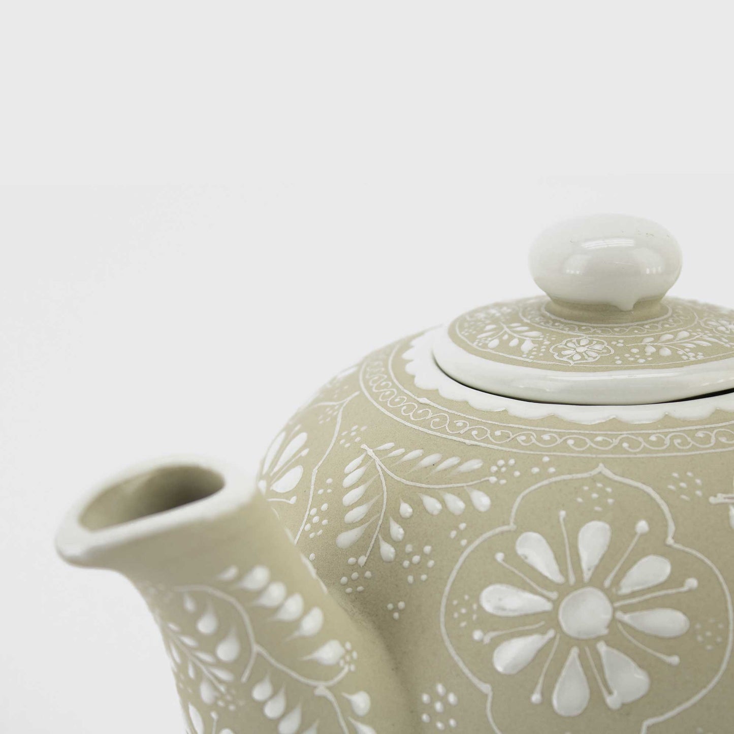 LIMESTONE TEAPOT