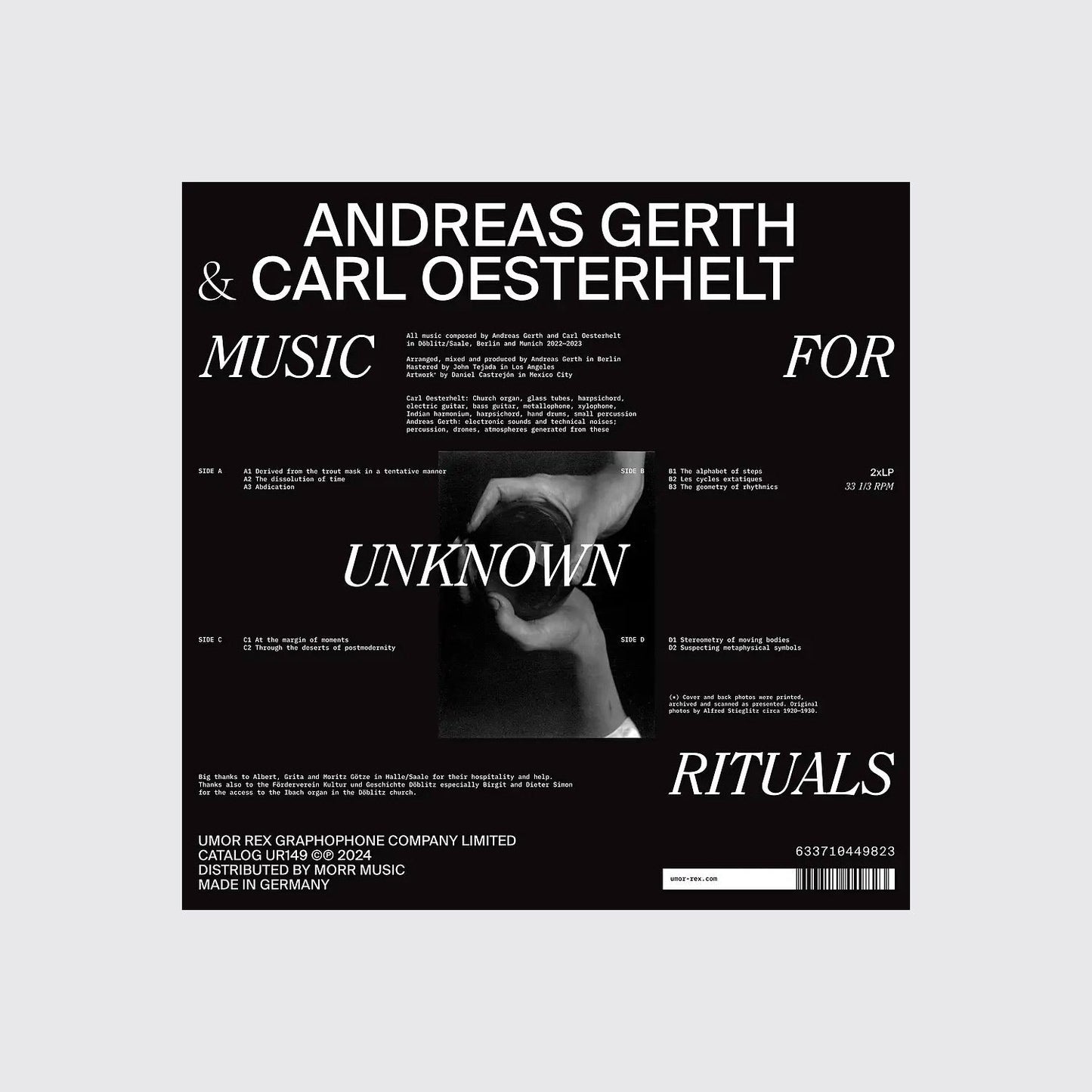 LP / A. Gerth & C. Oesterhelt — Music for Unknown Rituals