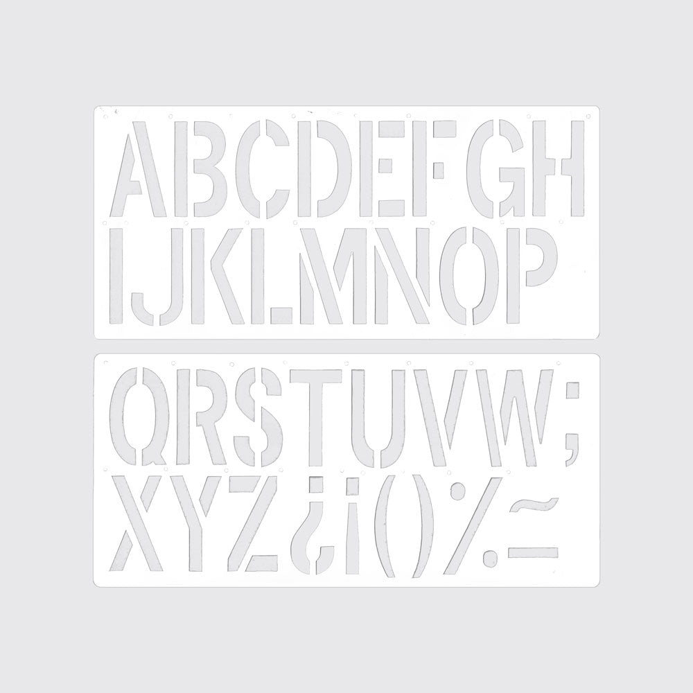 STENCIL / ALPHABET DOUBLE