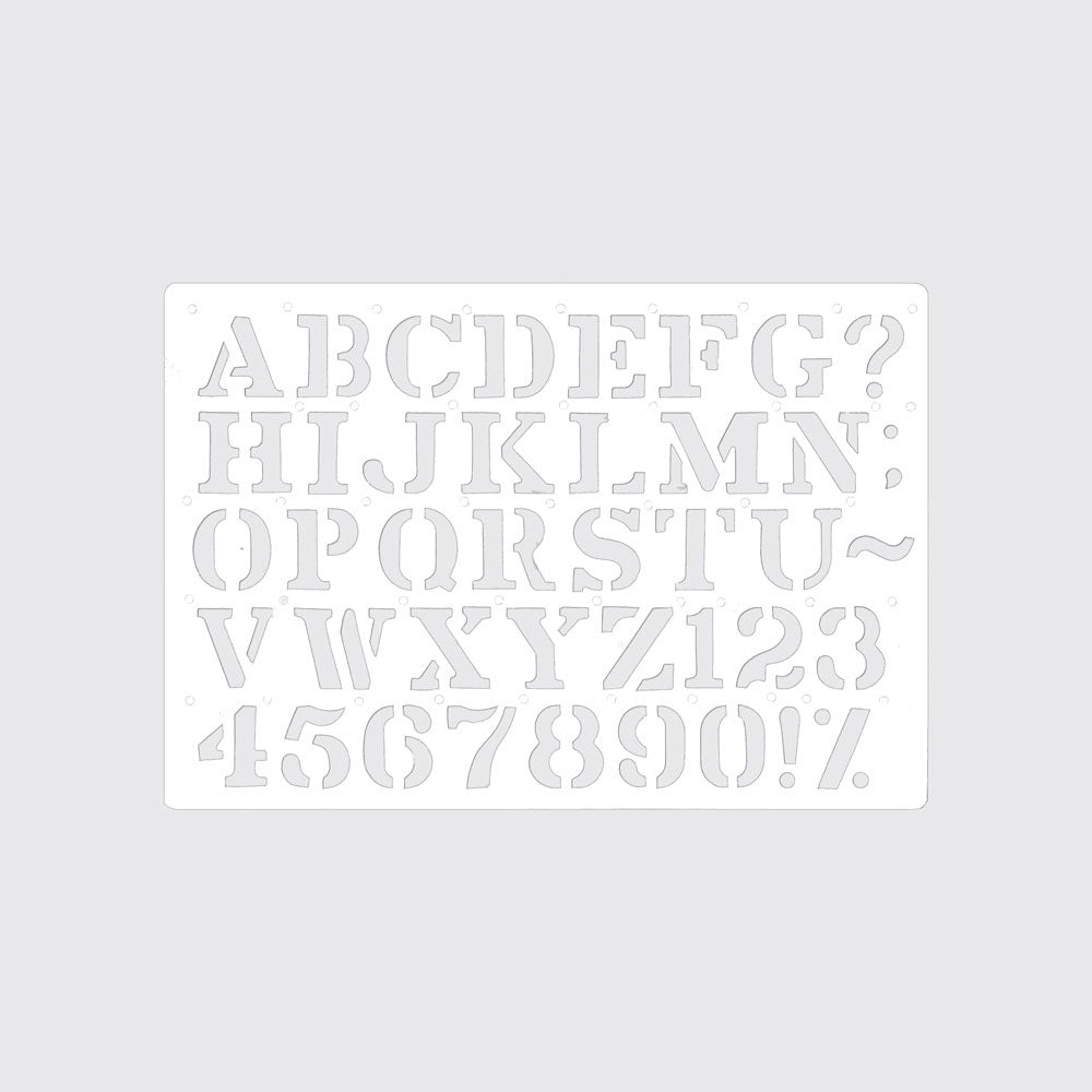 STENCIL / ALPHABET LARGE