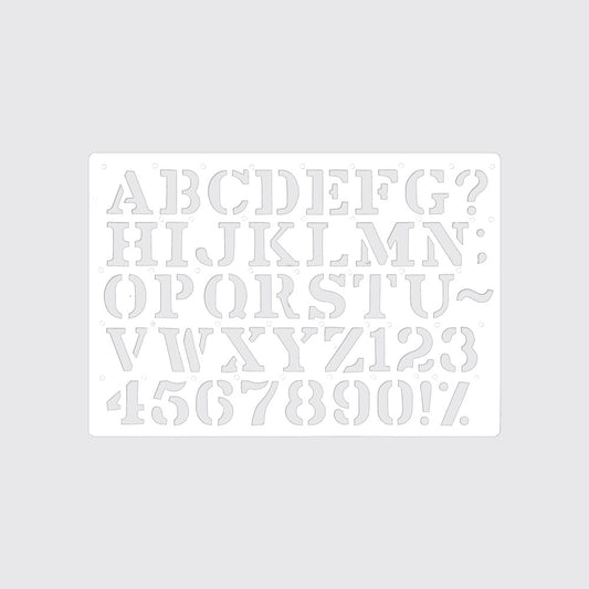 STENCIL / ALPHABET LARGE