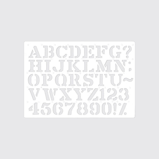 STENCIL / ALPHABET LARGE