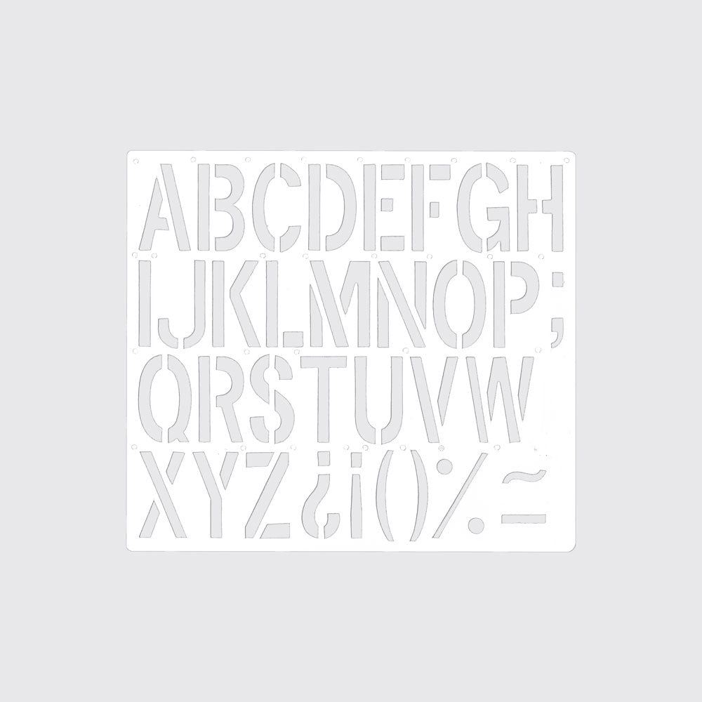 STENCIL / ALPHABET MEDIUM