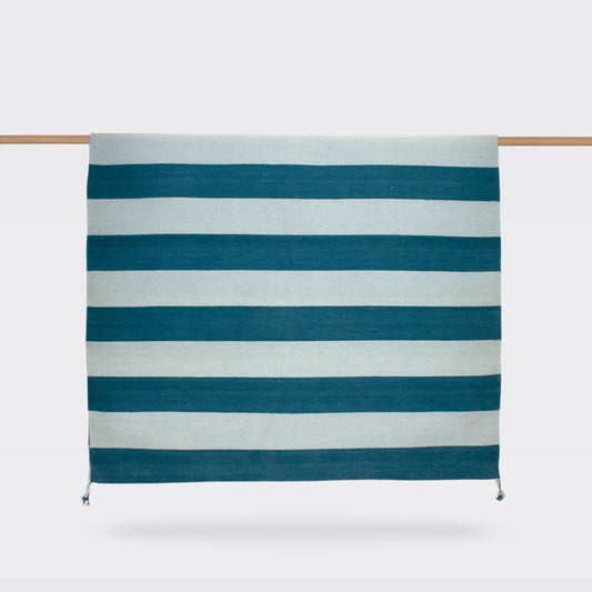 BLUE STRIPED RUG