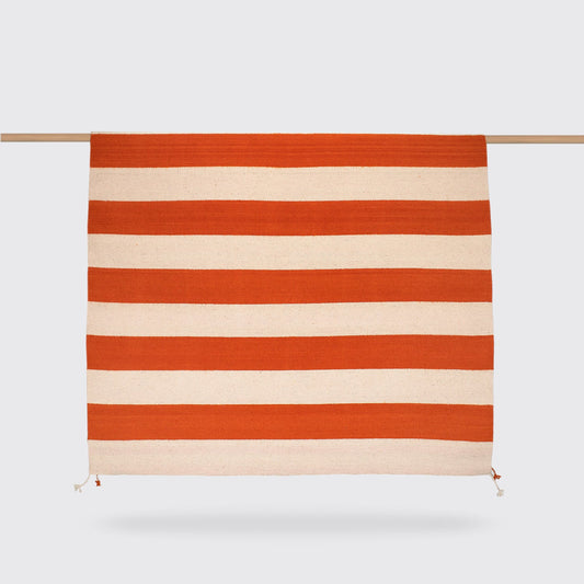 ORANGE STRIPED RUG
